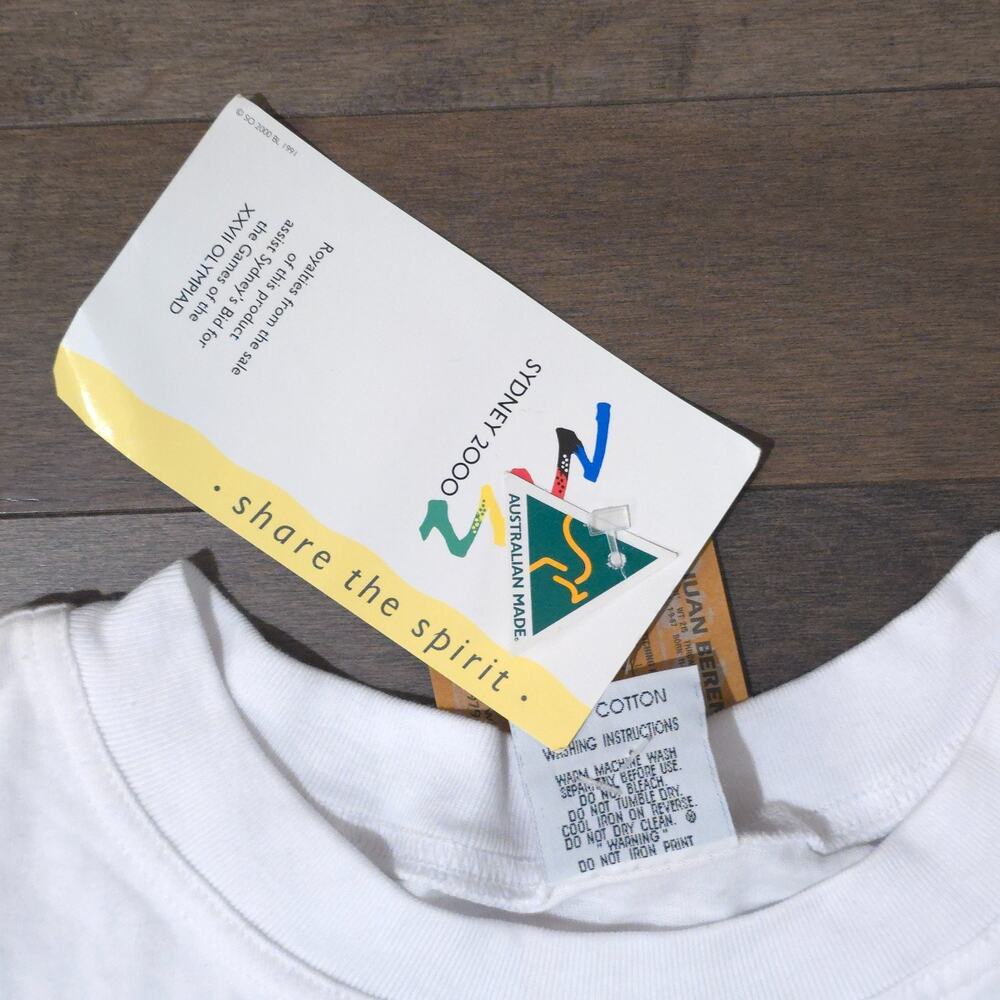 New Vintage Sydney 2000 Olympics T Shirt XXL Australian Made NWT 1997 Logo - Picture 7 of 13